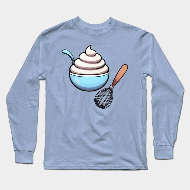 Whipped Cream Long Sleeve T-Shirt by TheMaskedTooner